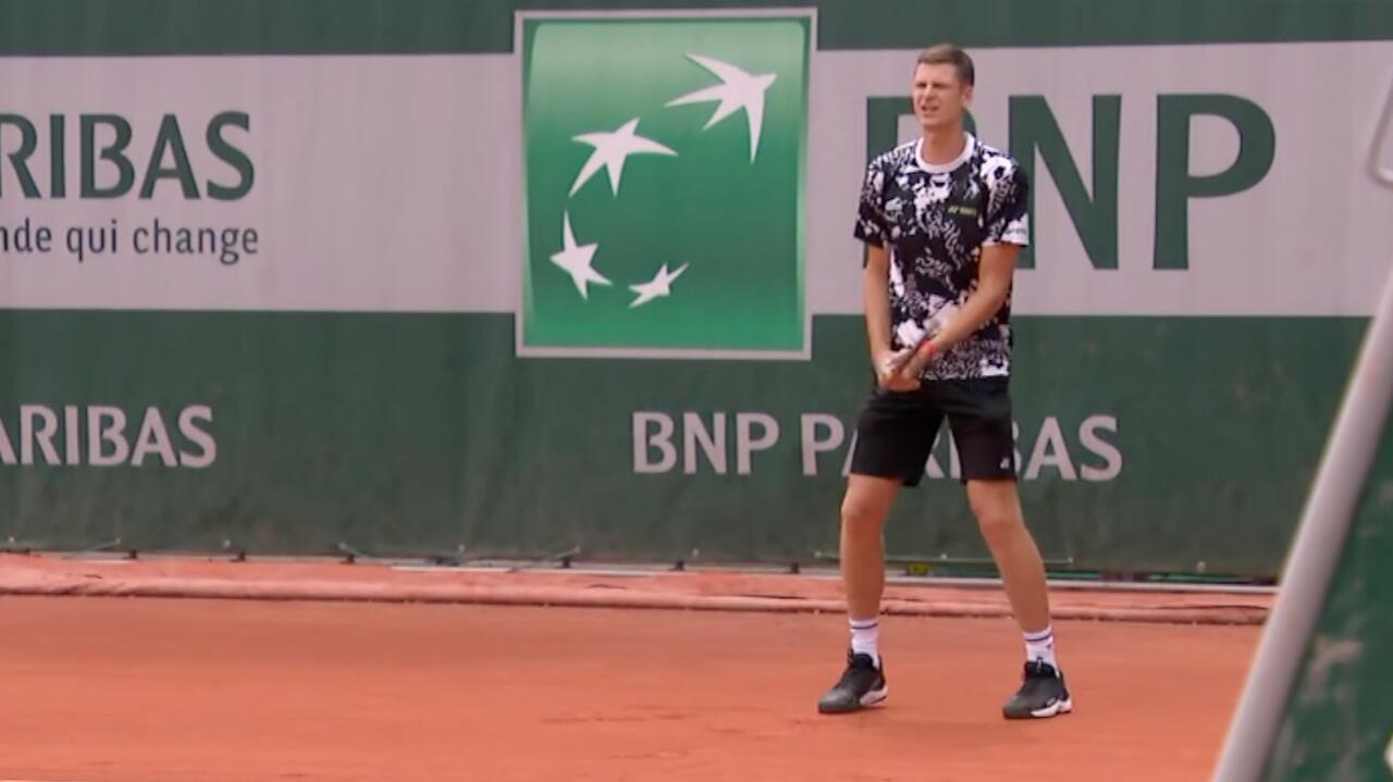 Roland Garros Hubert Hurkacz Kontra Giulio Zeppieri