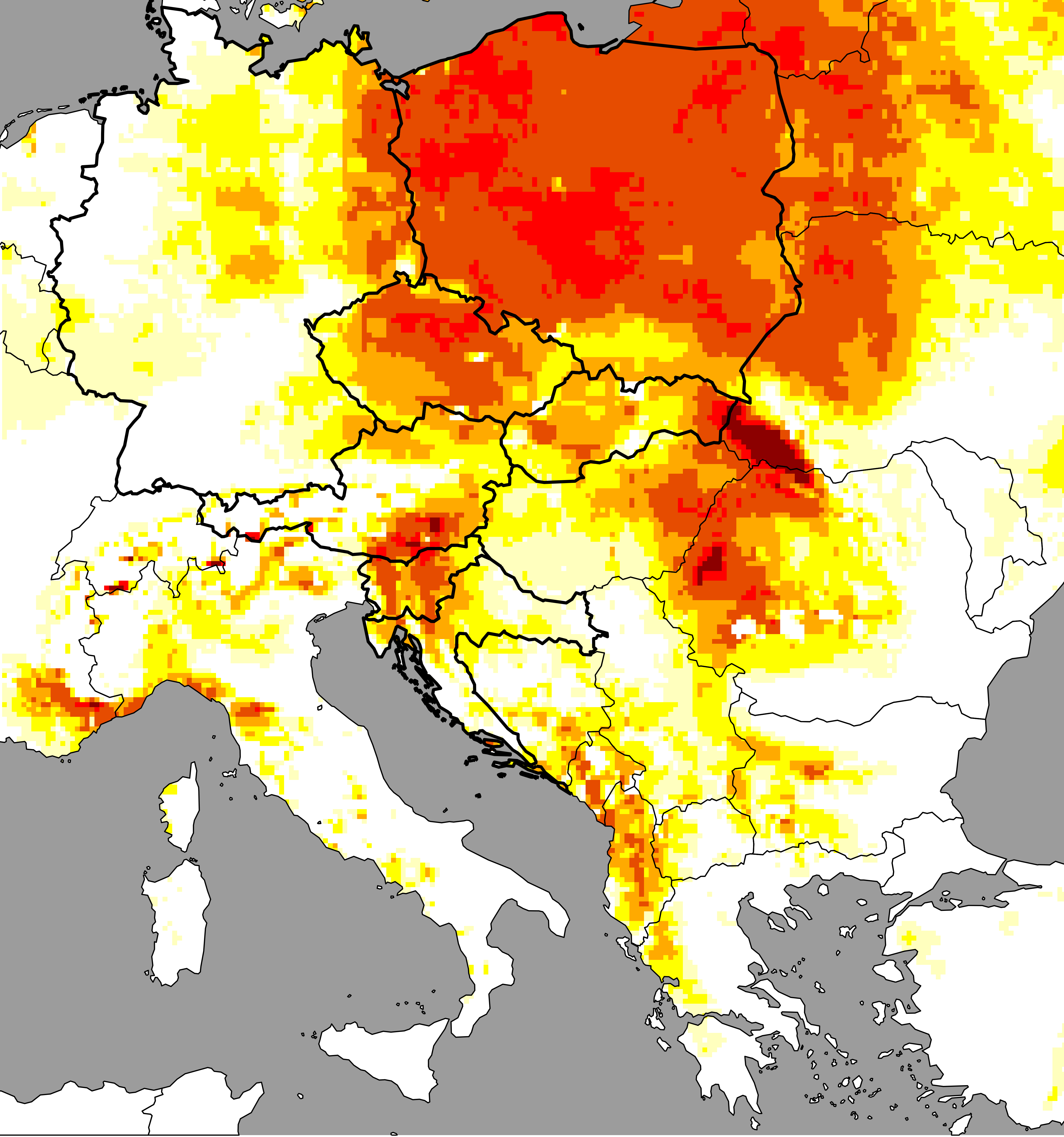 wyjątkowo sucho w warstwie do 40 cm - dane Clim4Cast 