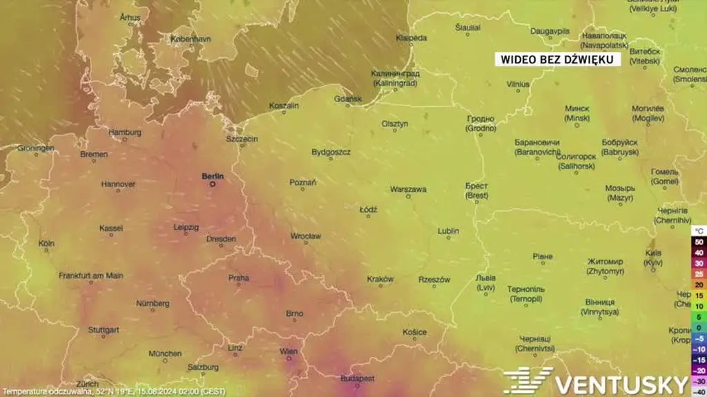 Prognozowana temperatura powietrza w najbliższych dniach