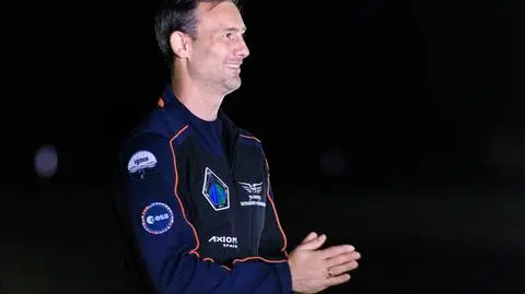 Sławosz Uznański-Wiśniewski przed startem misji Ax-4
