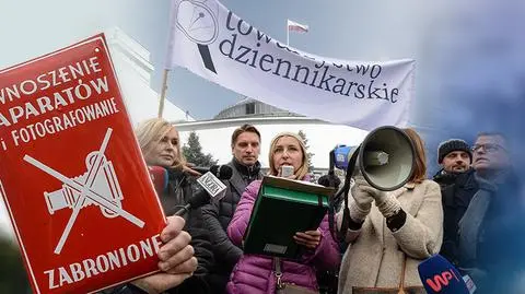 Ograniczenia dla mediów w Sejmie. Protest dziennikarzy