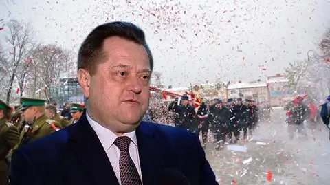 Policjanci wycinali konfetti przed wizytą wiceministra MSWiA