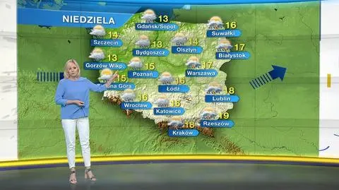Prognoza pogody na niedzielę 10 maja