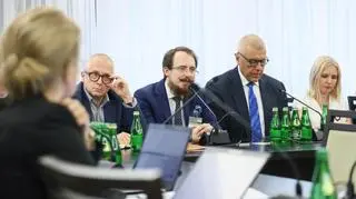 Tomasz Mraz podczas posiedzenia zespołu ds. rozliczeń PiS w Sejmie