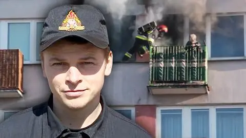 Wskoczył na balkon i uratował staruszkę. "Była bardzo przerażona"