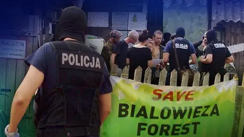Policja przeszukała obóz ekologów w Puszczy Białowieskiej