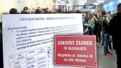 Komitet kolejkowy do żłobka. Rodzice stali kilka dni i nocy