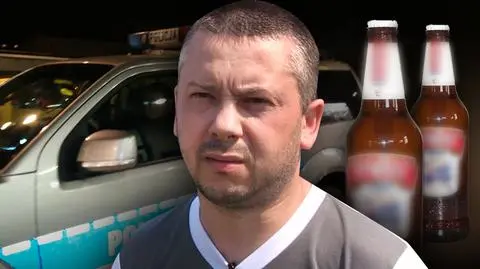 Nagrał policjantów na służbie z butelkami po piwie. Teraz ma kłopoty
