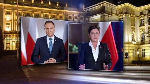 Dwa orędzia w tym samym czasie. PiS mówi, że nie ma "wojny na górze"