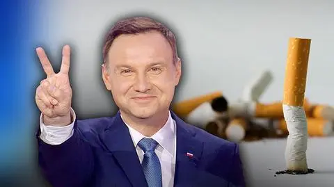 "Od stycznia nie palę". Prezydent dostał życzenia wytrwałości