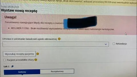 "Spędziłam około półtorej godziny na próbach wystawienia recepty"