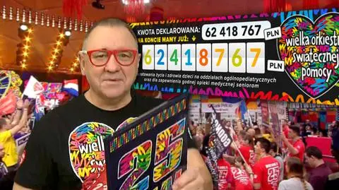 Deklarowana kwota przebita, a WOŚP dalej liczy