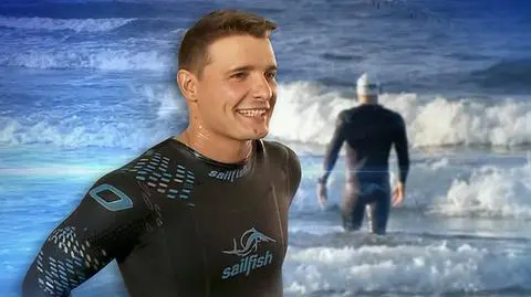 Kolejny rekord Sebastiana Karasia - wpław dotarł na Bornholm