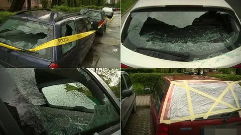 Kraków. Chuligani zniszczyli w nocy kilkadziesiąt samochodów