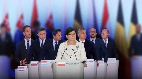 Spotkanie liderów Beneluksu i Grupy Wyszehradzkiej w Warszawie