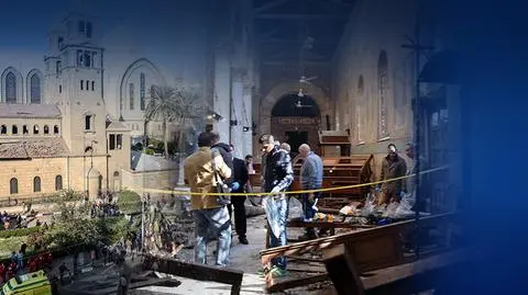 Kair: zbombardowano katedrę z modlącymi się wiernymi. 25 osób nie żyje