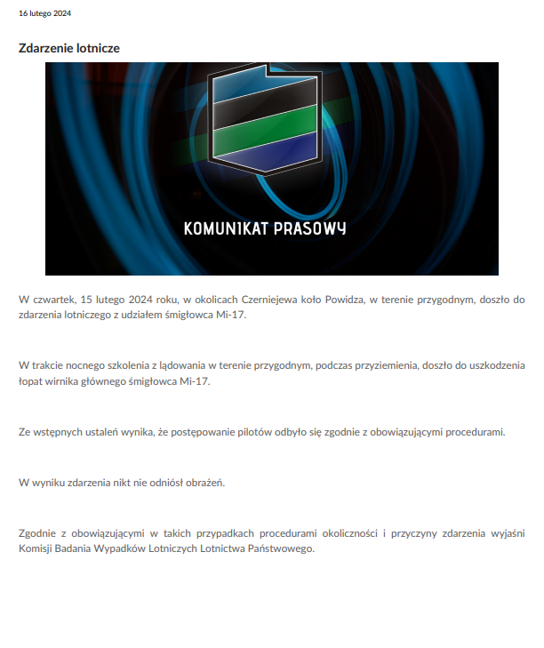 Komunikat Wojska Polskiego