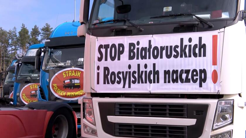 Przedsiębiorcy protestują w Koroszczynie. "Rozkładają nas na łopatki firmy z Białorusi i Rosji"