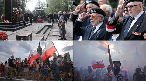 01.08.2019 | Warszawa uczciła godzinę "W". Punktualnie w 75. rocznicę Powstania Warszawskiego