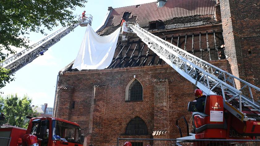 03.06.2019 | Pożar zabytkowego kościoła w Gdańsku. Przyczyną mogło być zwarcie instalacji elektrycznej