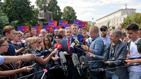 05.08.2019 | "Wystartujemy jako Komitet Wyborczy Lewica. Bazą będzie SLD". Biedroń na czele sztabu