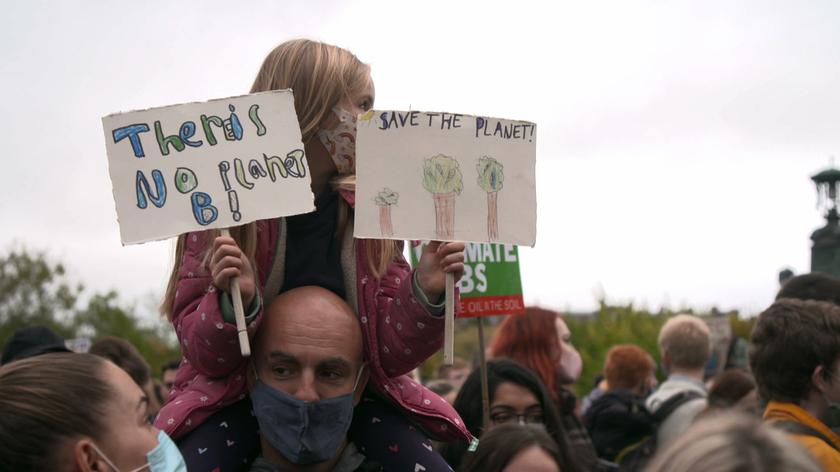 11/05/2021 | "Los líderes deben actuar ahora".  Protesta juvenil en Glasgow en defensa del clima