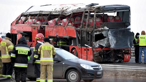 06.03.2021 | Tragiczny wypadek autokaru. Zginęło pięć osób, kilkudziesięciu rannych