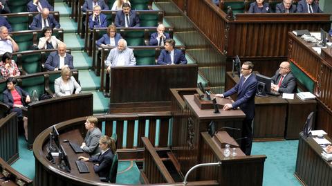 07.06.2018 | Piotrowicz zapytany o wystąpienie Morawieckiego. "Pan realizuje siebie czy swoich mocodawców?"