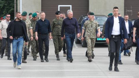 07.07.2022 | Prezydenci Polski i Litwy odwiedzili przesmyk suwalski