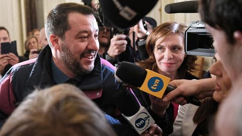 09.01.2019 | "To międzynarodówka eurosceptyków". Salvini chce "osi włosko-polskiej"