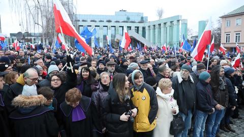 11.01.2020 | "Marsz Tysiąca Tóg" w Warszawie. Sędziowie, prawnicy i obywatele protestowali przeciwko "ustawie represyjnej"