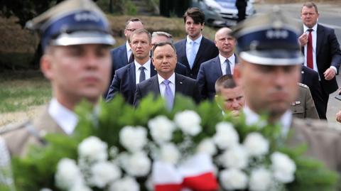 11.07.2019 | Rocznica rzezi wołyńskiej. Andrzej Duda oddał cześć ofiarom