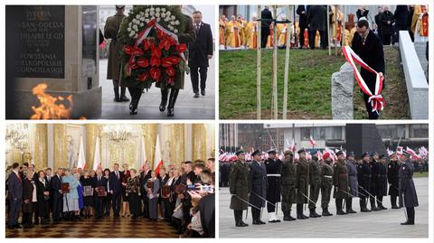 11.11.2018 | Składanie wieńców, wręczanie odznaczeń i przemówienia. Oficjalna część obchodów stulecia niepodległości