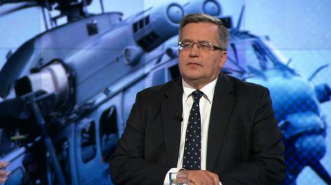 12.10.2016 | Komorowski o wrzawie wokół caracali: polskie siły zbrojne zostały potraktowane fatalnie