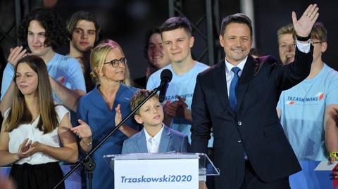 13.07.2020 | Niemal 10 milionów głosów dla Rafała Trzaskowskiego. "To jest dopiero początek"