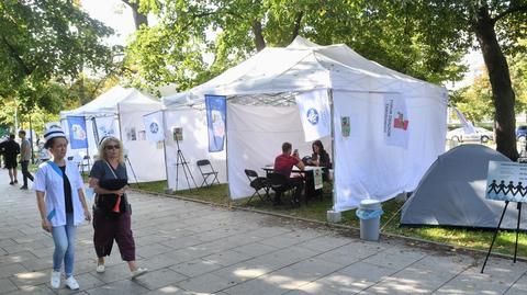 13.09.2021 | Protestujący pracownicy ochrony zdrowia o sytuacji w psychiatrii dziecięcej: dramat