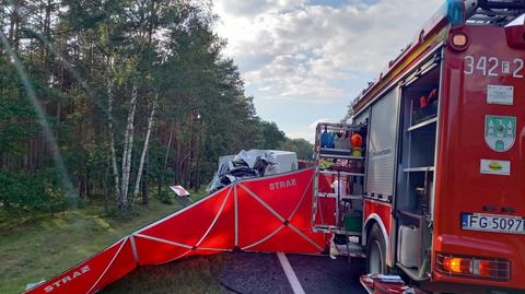 13.09.2021 | Tragiczny wypadek w okolicach Zielonej Góry. Zginęła jedna osoba, kilkadziesiąt trafiło do szpitali