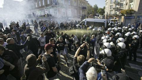 13.10.2018 | Próba blokady i interwencja policji. Marsz Równości przeszedł przez Lublin