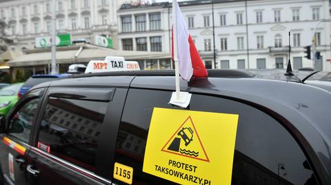 15.12.2020 | W wielu miejscach w kraju protestowali taksówkarze