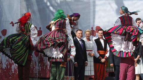 16.09.2018 | Prezydent na dożynkach. Dziękuje rolnikom za "codzienny trud"