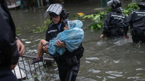 16.09.2018 | Tajfun Mangkhut dotarł do Hongkongu