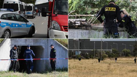 17.07 | Policjanci wrócili w rejon węzła Konotopa. Wypompowują wodę ze studni, przekopują ziemię