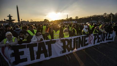 17.11.2018 | "Rządzi nami szkodnik". Francuzi protestują przeciw podwyżce akcyzy