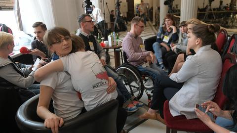 18.04.2018 | Protest rodziców w Sejmie. "Jesteśmy głosem niepełnosprawnych dzieci"