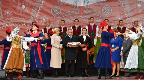 19.09.2021 | Dożynki Prezydenckie w Warszawie. Andrzej Duda podziękował rolnikom