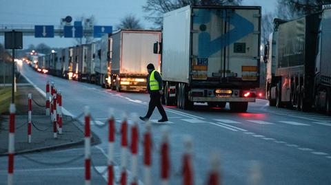 21.02.2023 | Polska zamknęła przejście Kukuryki-Kozłowicze dla ciężarówek z Białorusi