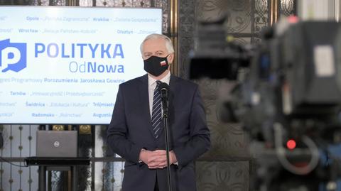 21.04.2021 | Komentarze po konferencji Gowina. "Stoi trochę w rozkroku"