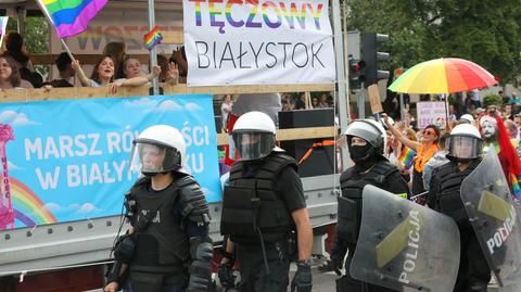 21.07.2019 | Marsz Równości w Białymstoku. Towarzyszyły mu akty nienawiści i przemocy