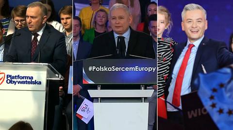 23.03.2019 | Kaczyński, Schetyna i Biedroń w ofensywie. Politycy zainaugurowali kampanię do europarlamentu