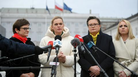 24.01.2022 | Spotkanie w sprawie lex Czarnek. Agata Kornhauser-Duda rozmawiała z posłankami opozycji